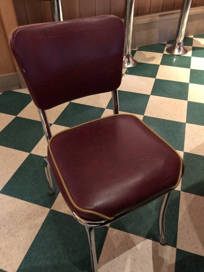 Diner-style Chair at OK Cafe in Atlanta, Georgia