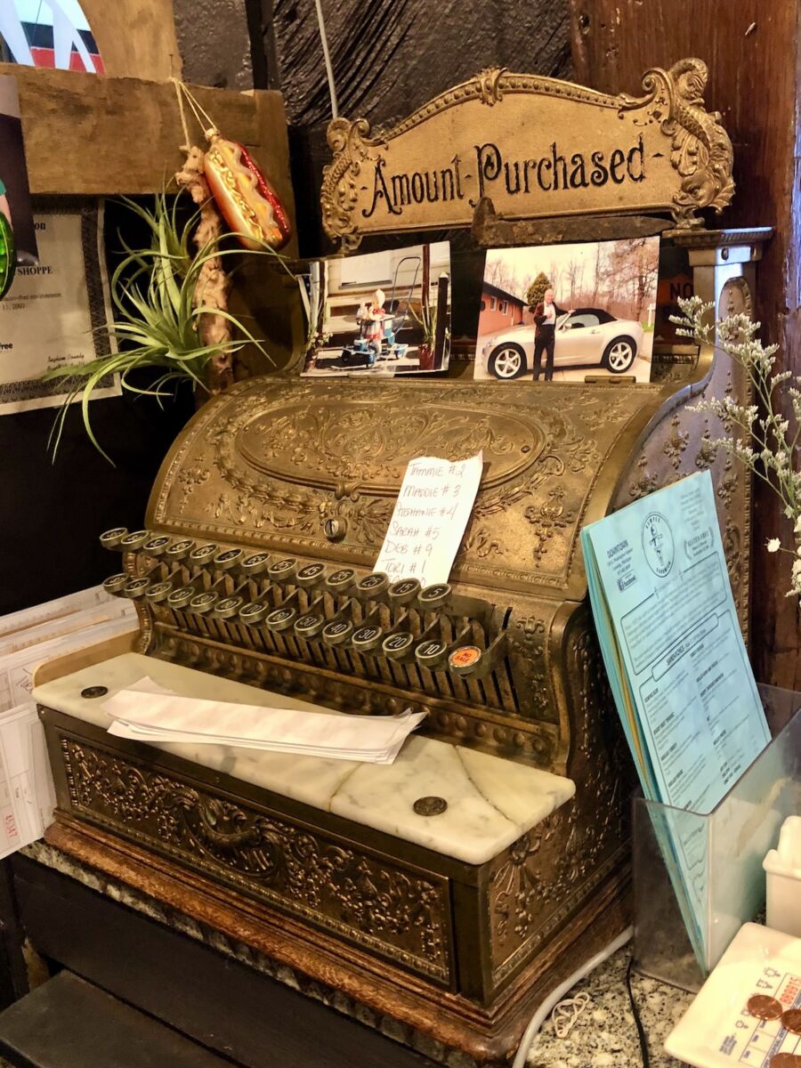 Vintage Register at Weston's Kewpee Sandwich Shop in Lansing, Michigan