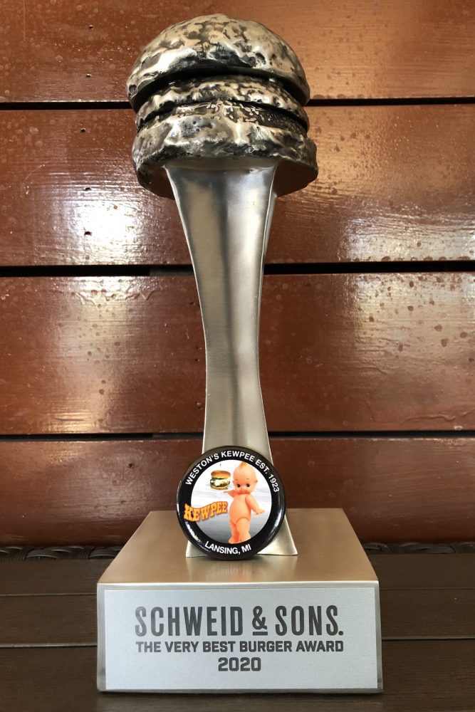Weston's Kewpee Very Best Burger Award Trophy