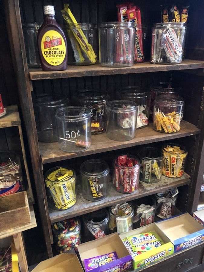 Selection of Candy in Jars at ANTIQOLOGY in Huntington, Indiana