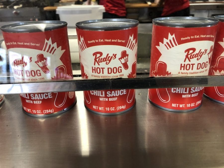 Rudy's Hot Dog Chili Cans