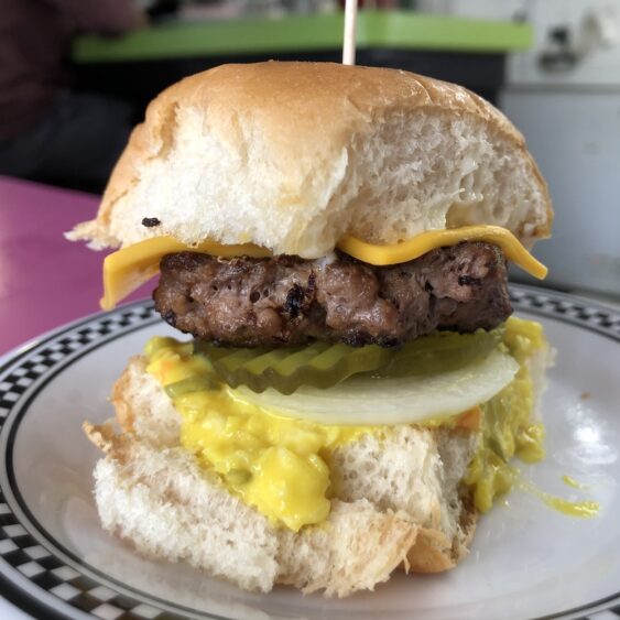 Monnie Cheeseburger from Angel's Dining Car in Palatka, Florida