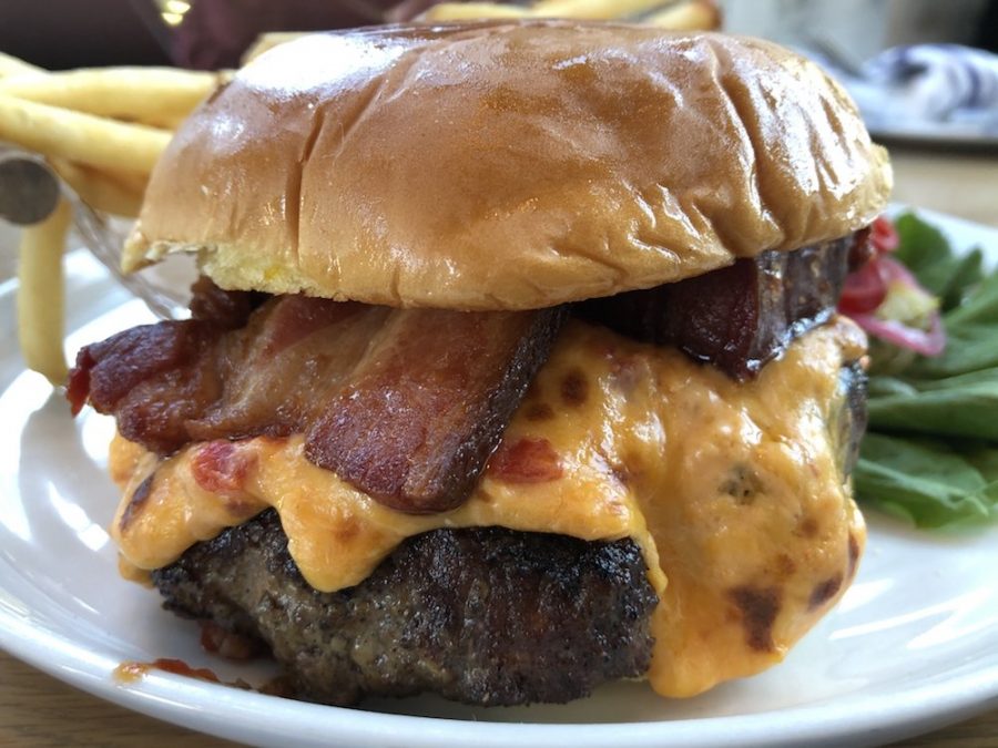 Root & Bone Cheeseburger with Pimento Cheese & Bacon