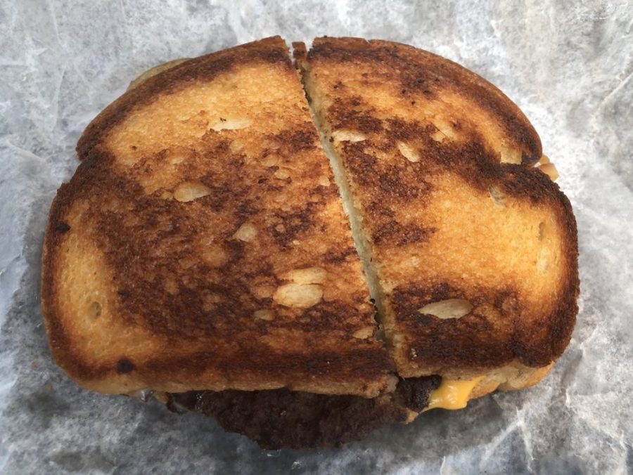Wrapped Patty Melt from John's Drive In in Fort Meade, Florida