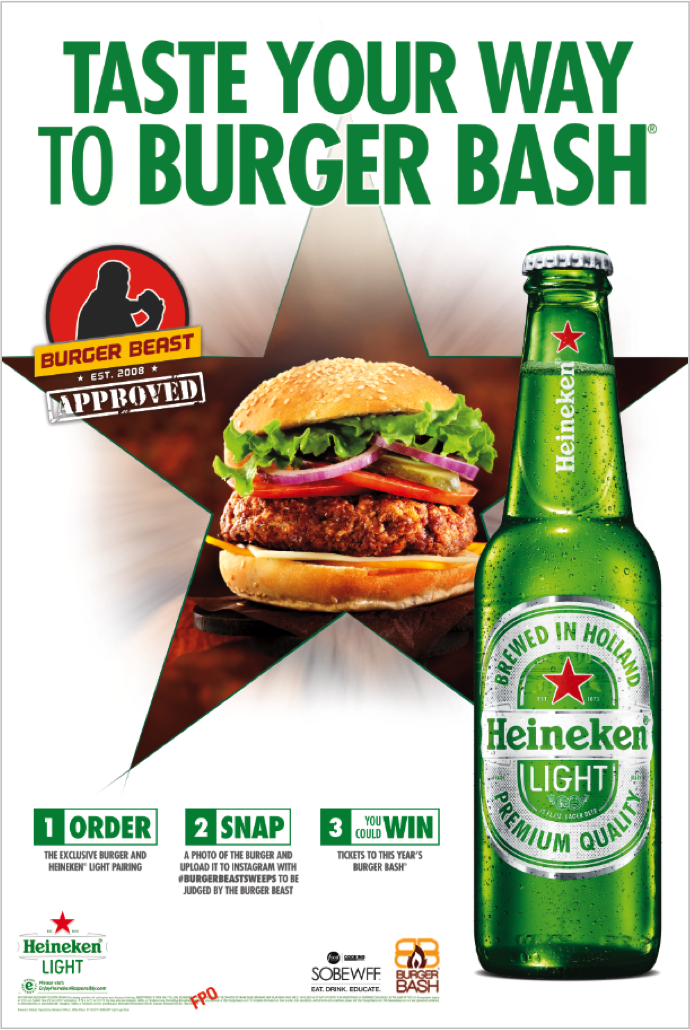 2018 Heineken Burger Beast Challenge Poster