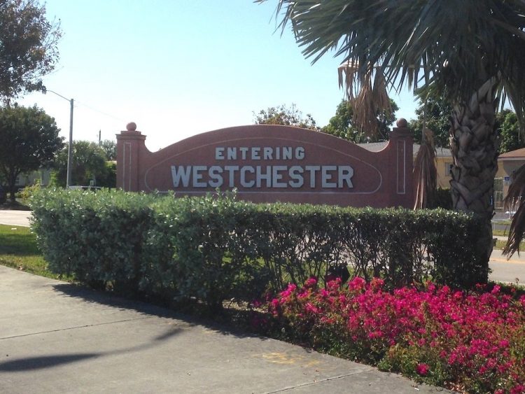 Entering Westchester Sign