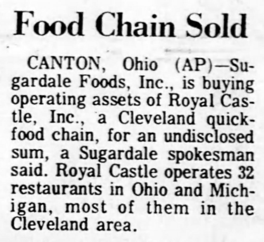 Ohio Stores Sold - Lansing State Journal April 20th, 1973