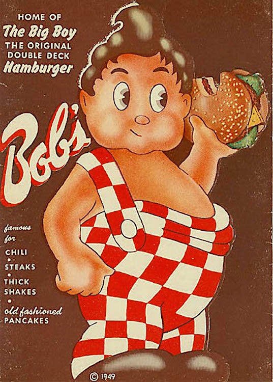 Vintage Bob's Big Boy Menu Cover
