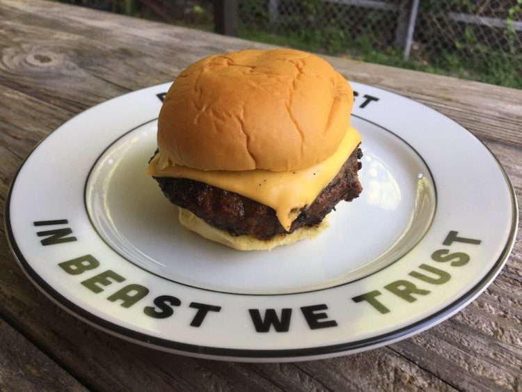 Famous Tavern Burger from the Tuckaway Tavern in Raymond, New Hampshire