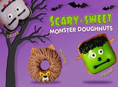 Scary Sweet Monster Doughnuts for Halloween from Krispy Kreme