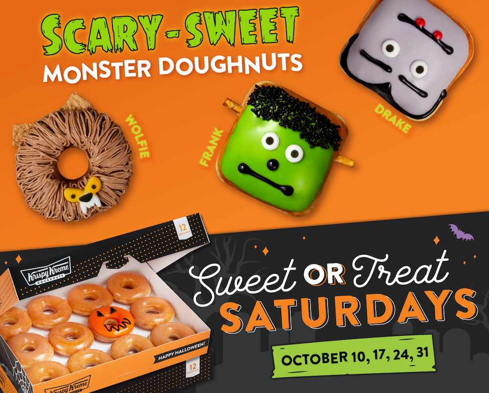 Scary Sweet Monster Donuts for Halloween at Krispy Kreme