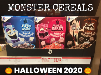 Monster Cereals & more for Halloween