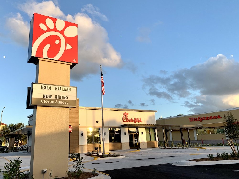 Chick-fil-A Hialeah during the day