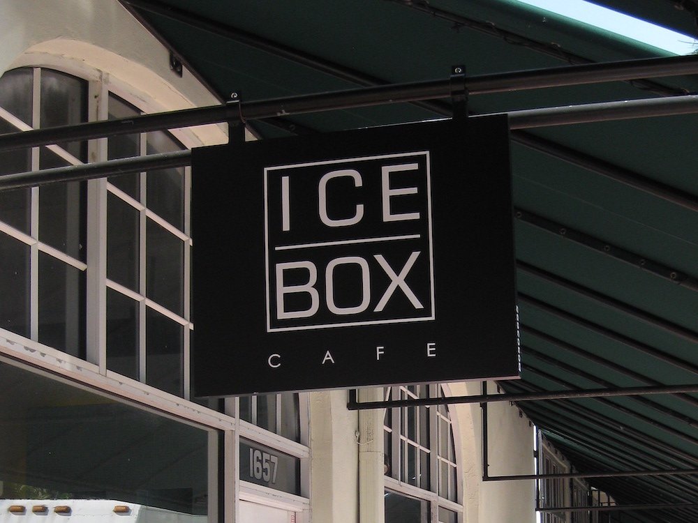 Icebox Cafe sign