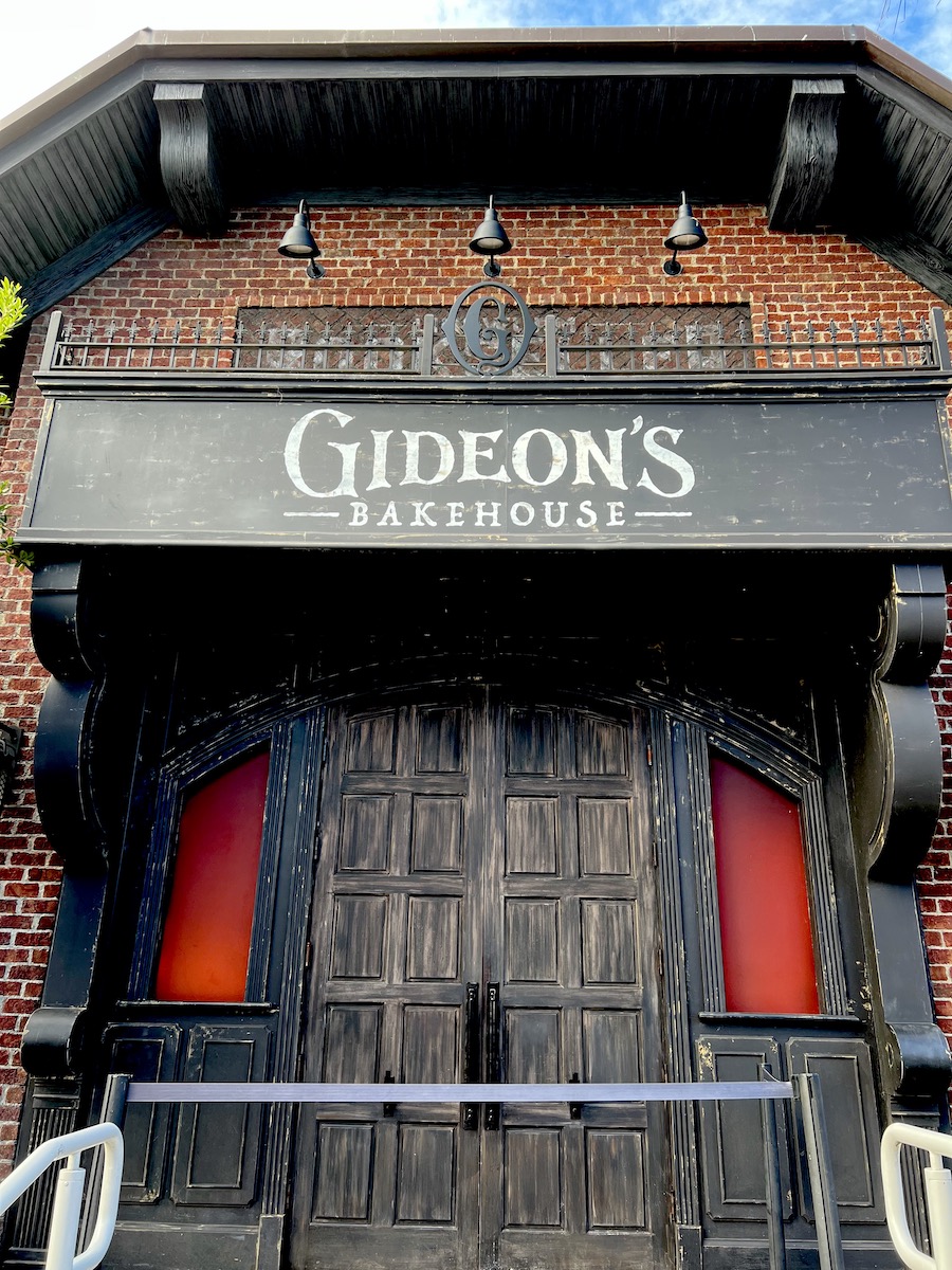 The Entrance to Gideon's Bakehouse in Disney Springs