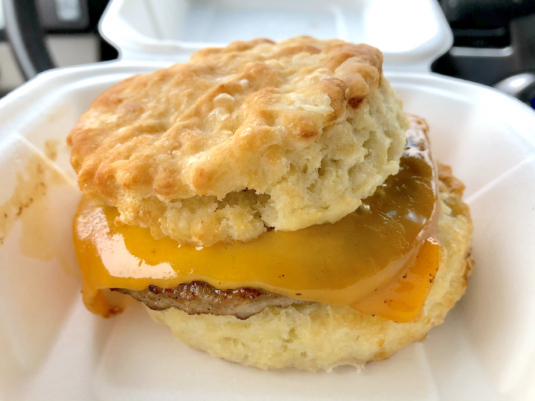 Maple Street Biscuit Company Sausage Biscuit with cheese