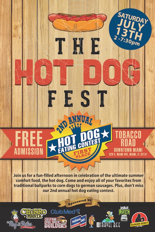 Hot Dog Fest Tobacco Road Poster