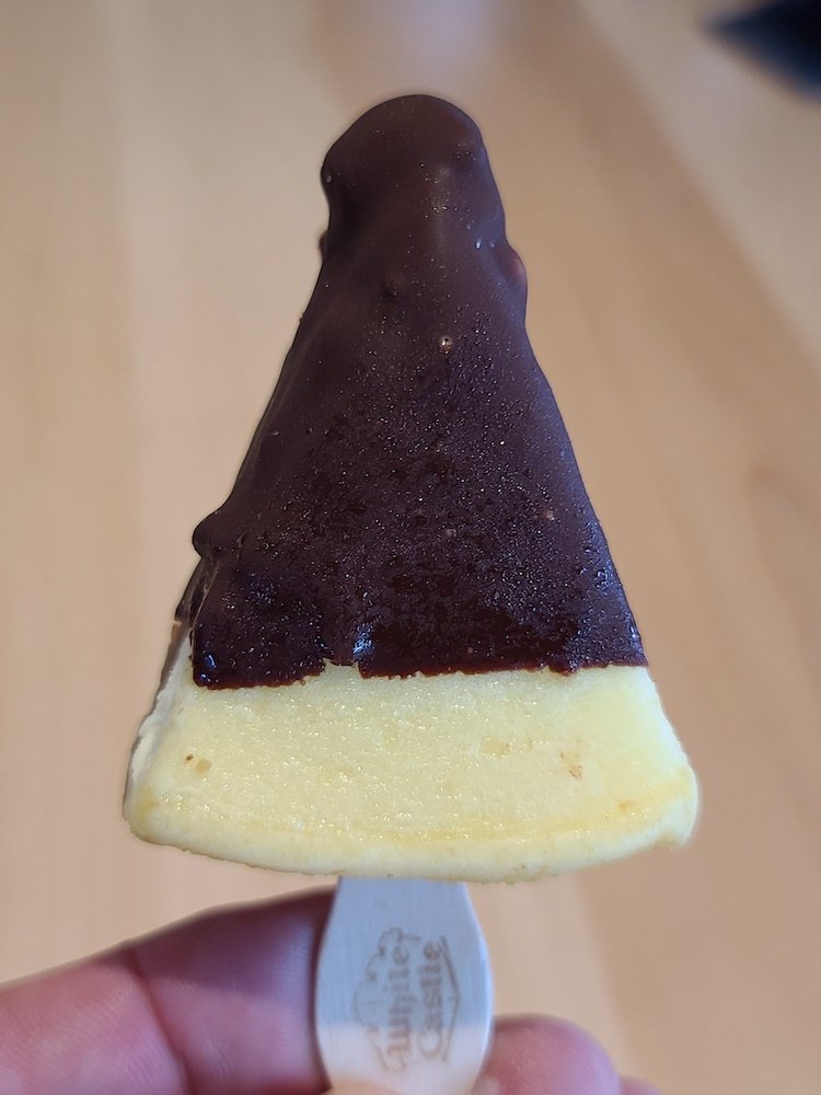 Fudge Dipped Cheesecake on a Stick