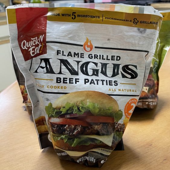 Quick 'N Eat Half-Pound Angus Burgers Bag