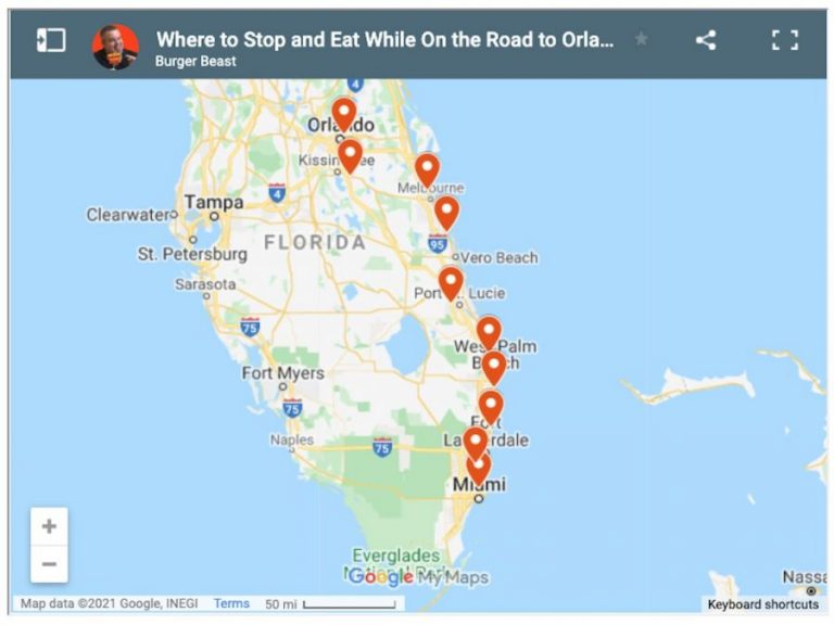 Where to Stop and Eat on the Road Between Miami and Orlando