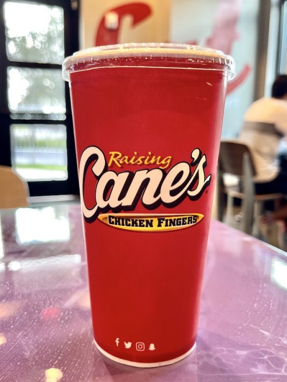 Freshly Squeezed Lemonade from Raising Cane's in Homestead, Florida