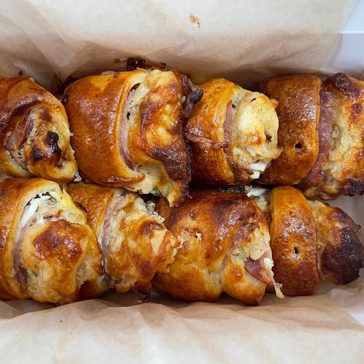 Bechamel Ham and Cheese Mini Croissants from Oh Chocolat!