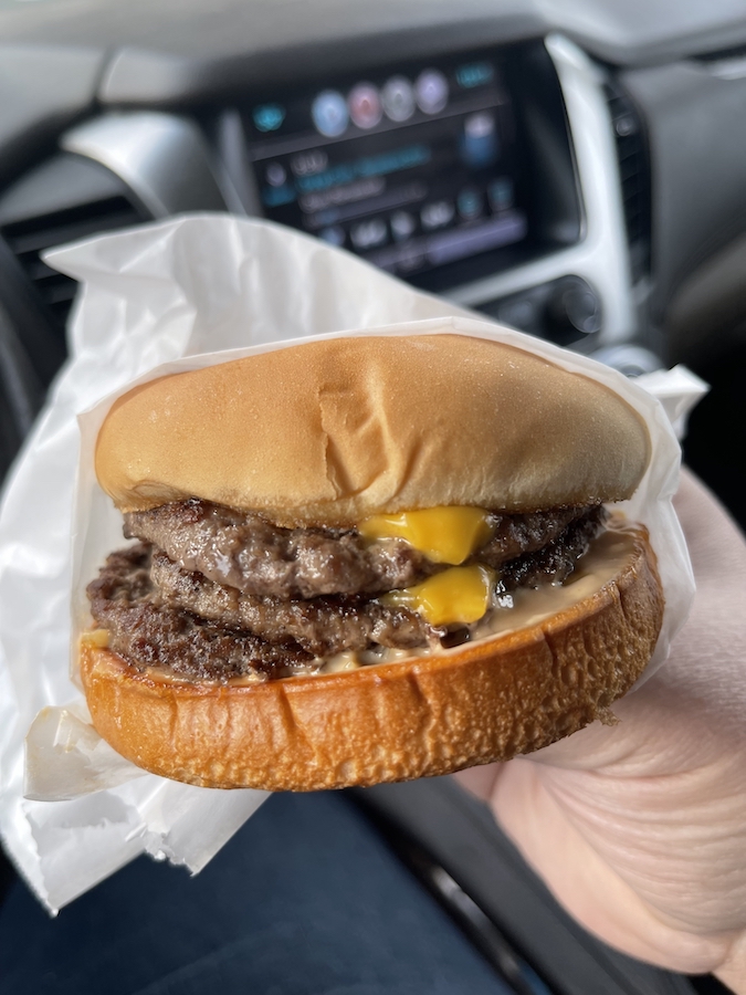 Supernatural Triple Cheeseburger from Burger Barn in Hawthorne, Florida