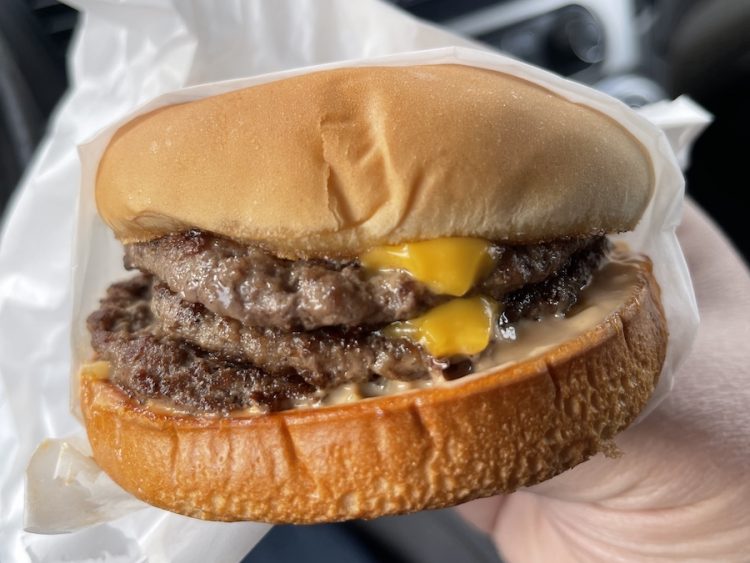 Burger Barn's Supernatural Triple Cheeseburger in Hawthorne, Florida