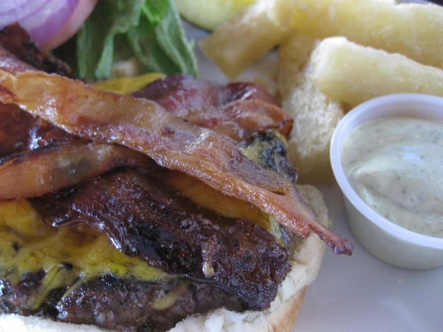 Bacon Cheeseburger from 15th Street Fisheries in Fort Lauderdale, Florida