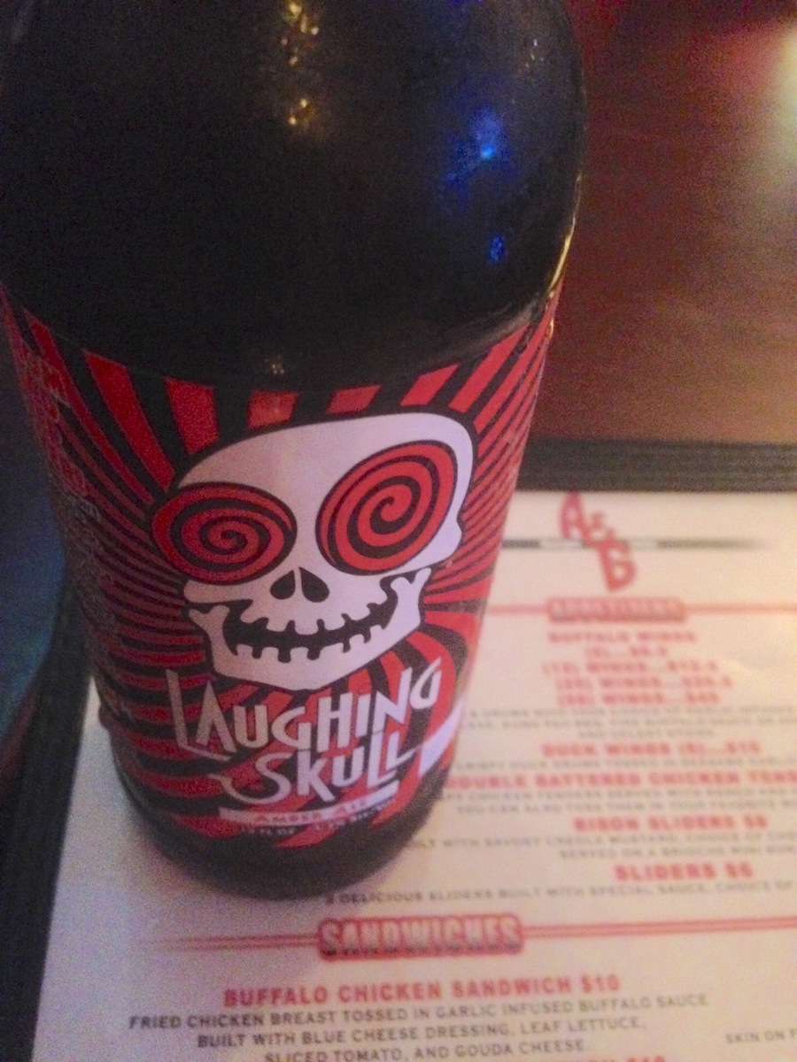 Laughing Skull Beer from A&G Burger Joint in Sweetwater, Florida