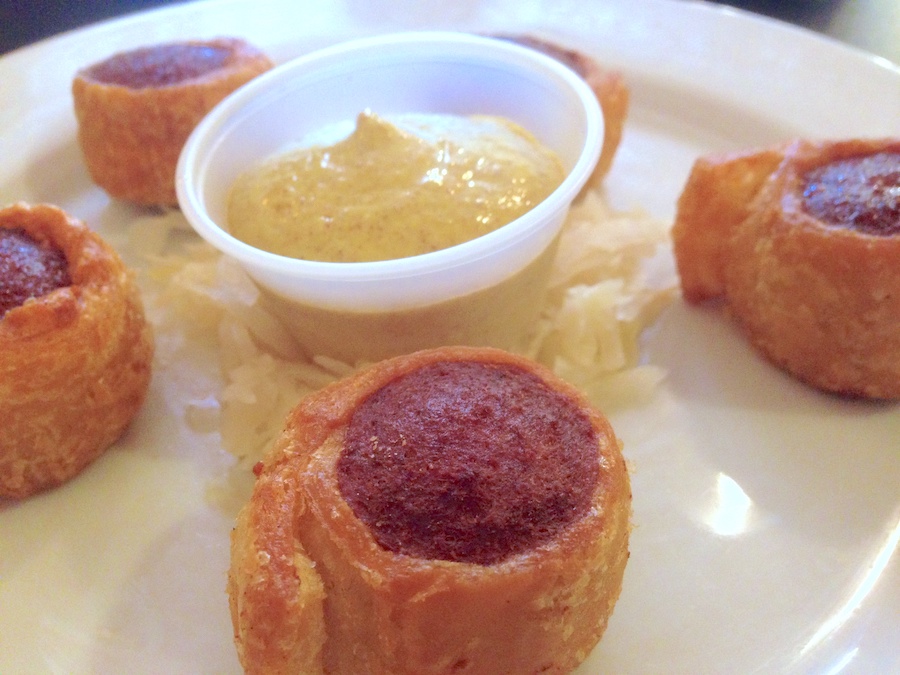 Pigs in Blankets from Bulldog Barbecue in North Miami, Florida