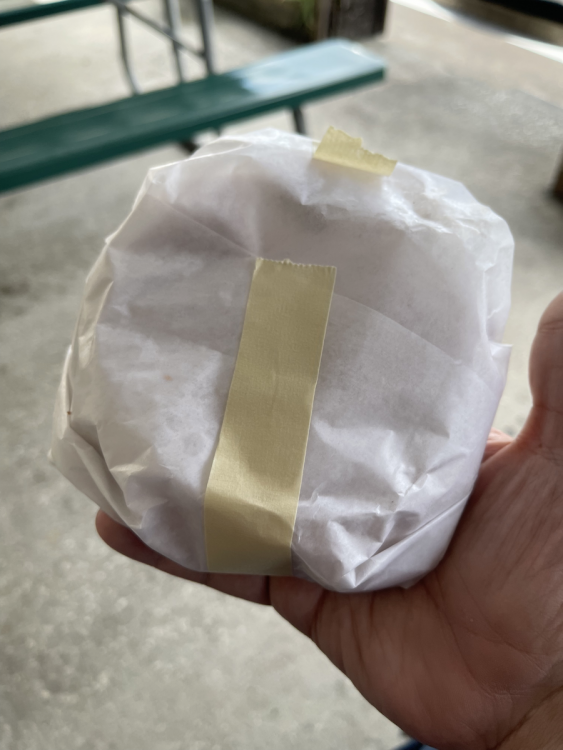 Wrapped Cheeseburger from Kappy's Subs in Maitland, Florida