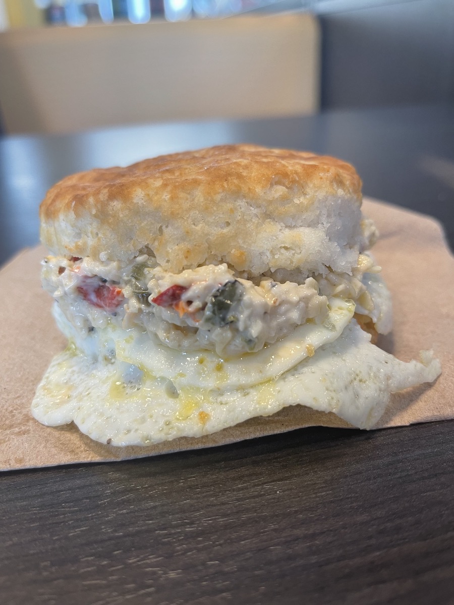 Pimento Cheese Biscuit from the Biscuitville Chain in North Carolina