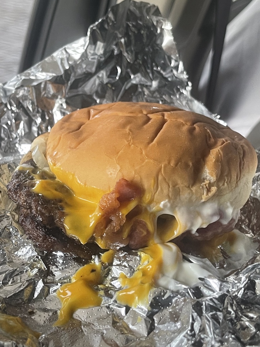 Bacon Cheeseburger from Cook Out in Fayetteville, North Carolina