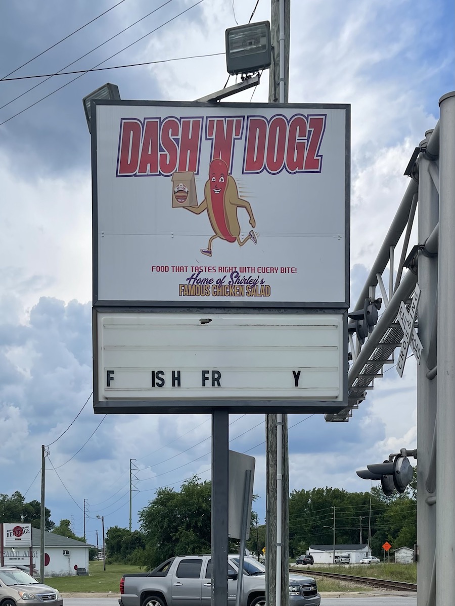 Dash-N-Dogz Sign in Florence, South Carolina