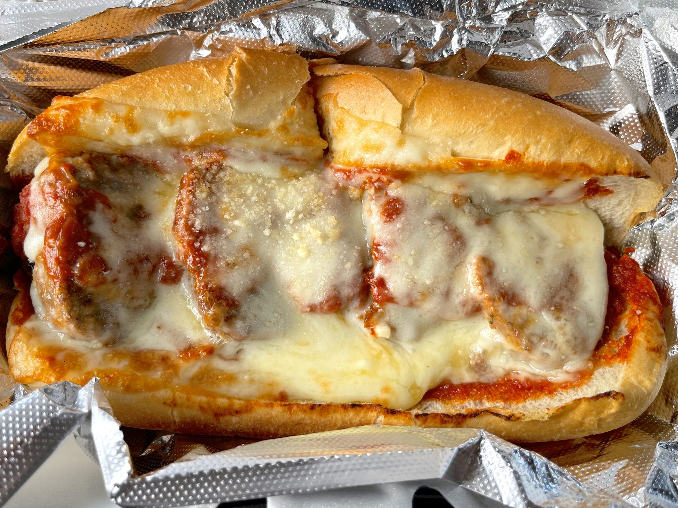 Meatball Subs from East Side Pizza in Miami, Florida