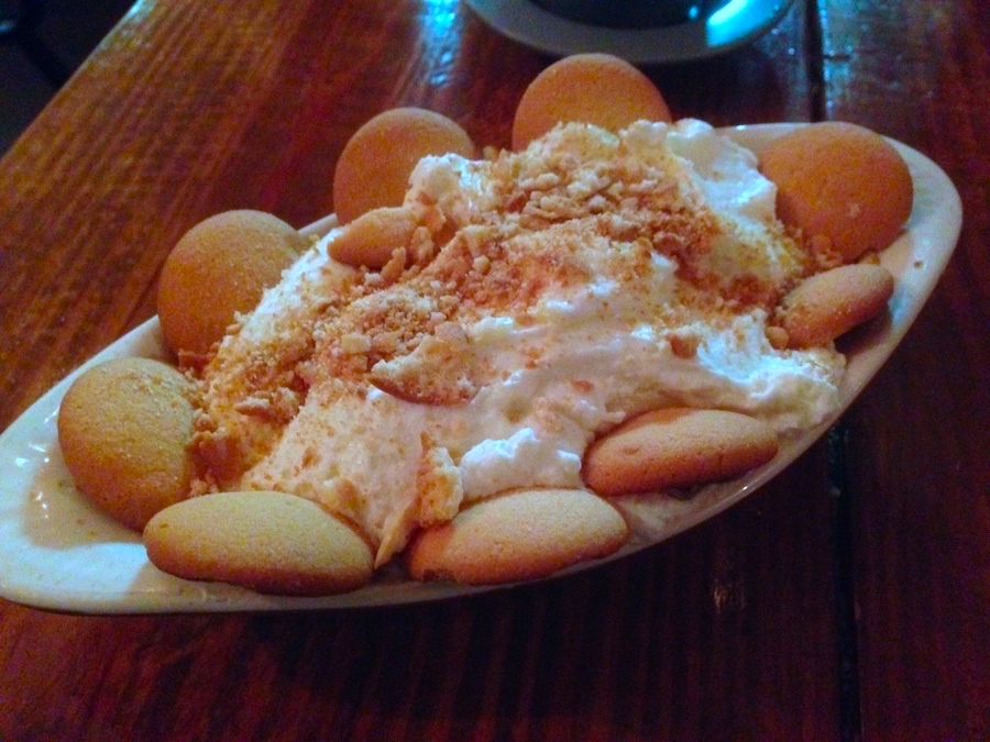 Banana Pudding with Whiskey Whipped Cream from Fat Maggie's in Lakeland, Florida