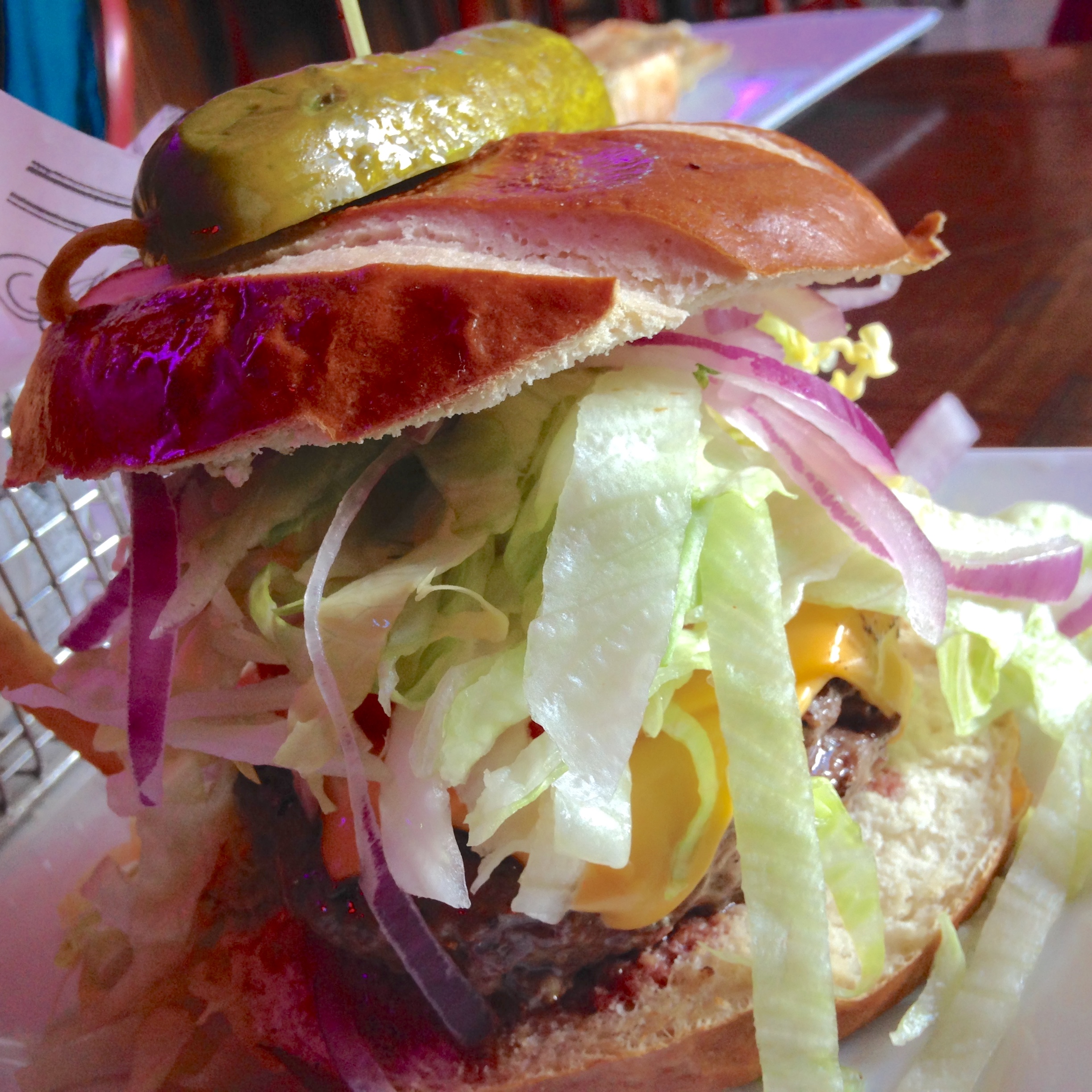 The House Burger from The Fish House in Miami, Florida