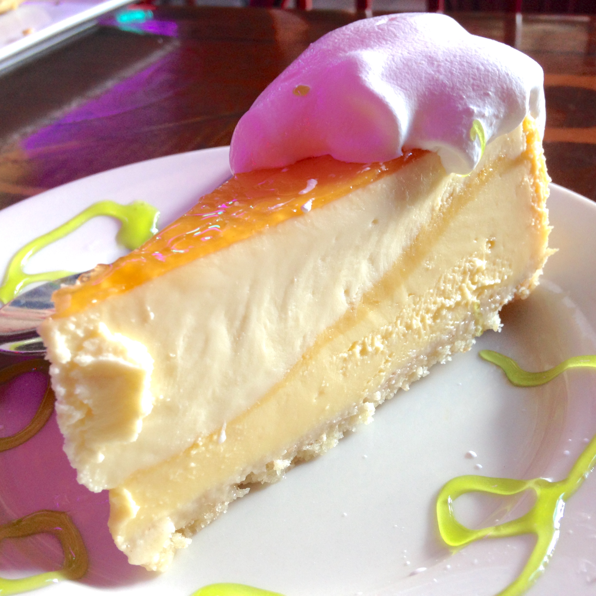 Mango Cheesecake from The Fish House in Miami, Florida