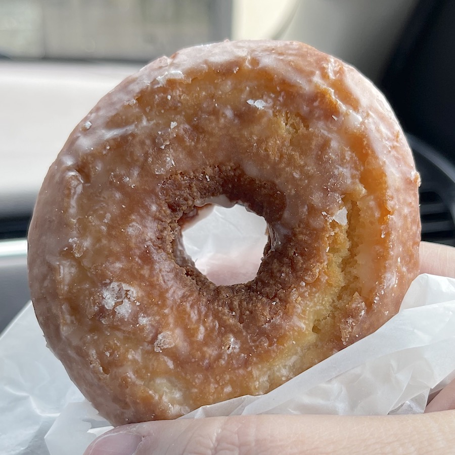 Sour Kreme Donut from Frankie's Donuts in Niagara Falls, New York