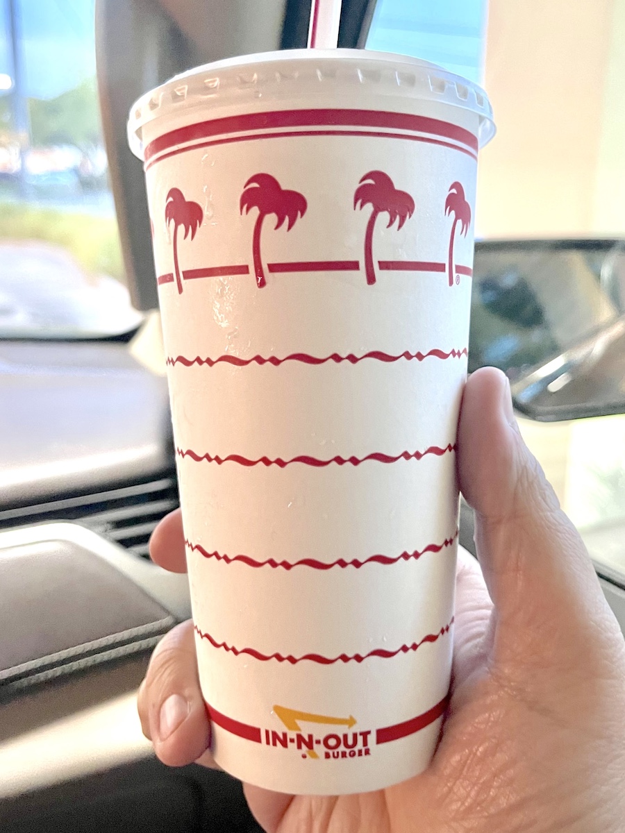 Large Coke from the In-N-Out in Houston, Texas