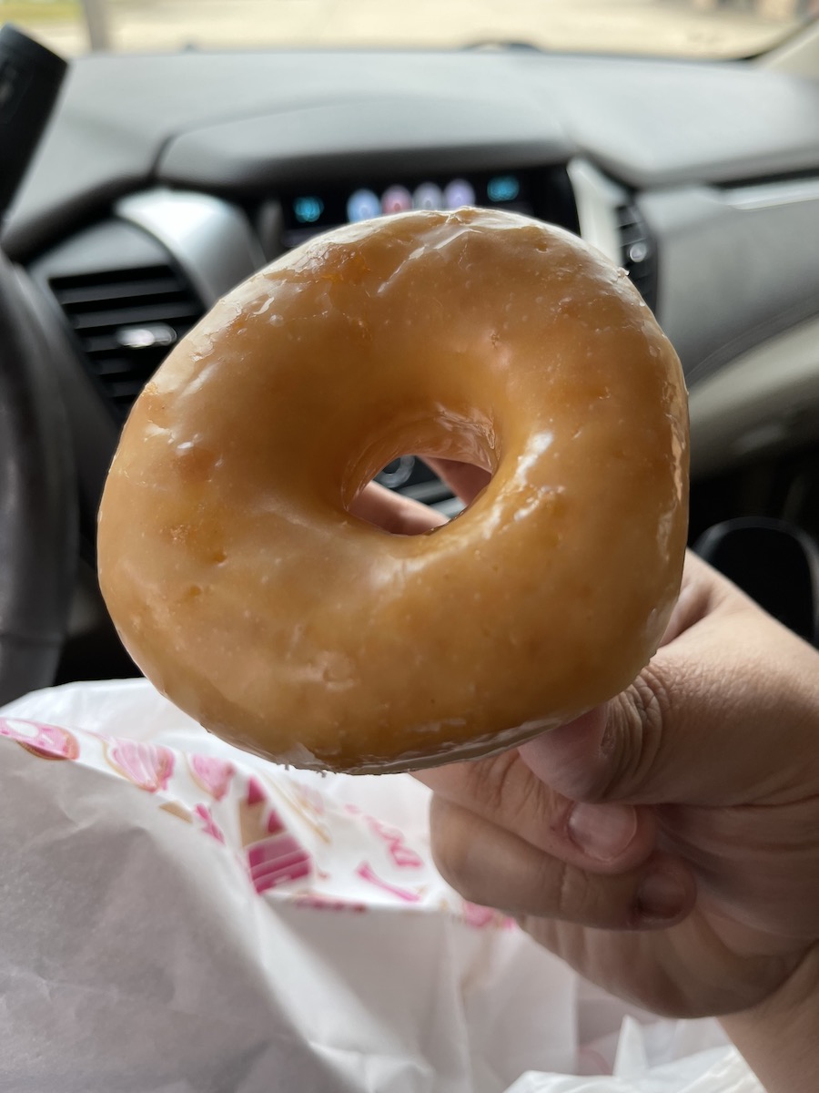 Glazed Donut from In-N-Out Donuts in Ruston, Louisiana