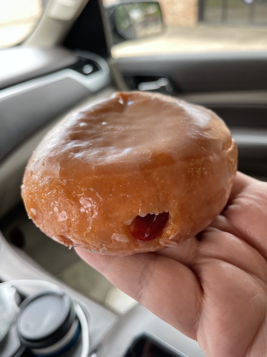 Jelly Donut from In-N-Out Donuts in Ruston, Louisiana