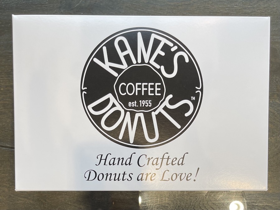 Kane's Donuts Box in Saugus, Massachusetts