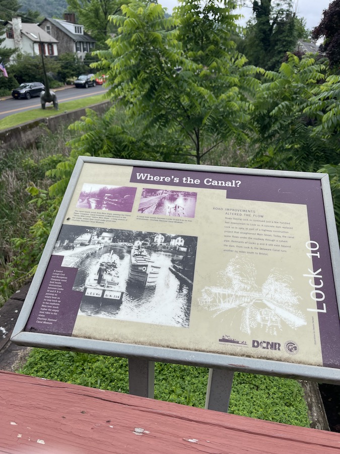 Canal Sign in New Hope, Pennsylvania