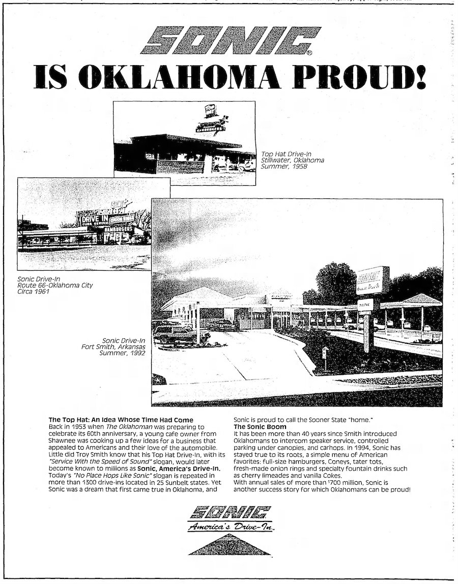 SONIC Drive-In in The Daily Oklahoman - April 24th, 1994