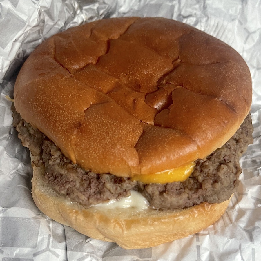 Cheeseburger from Sheetz Convenience Store in Ashland, Virginia