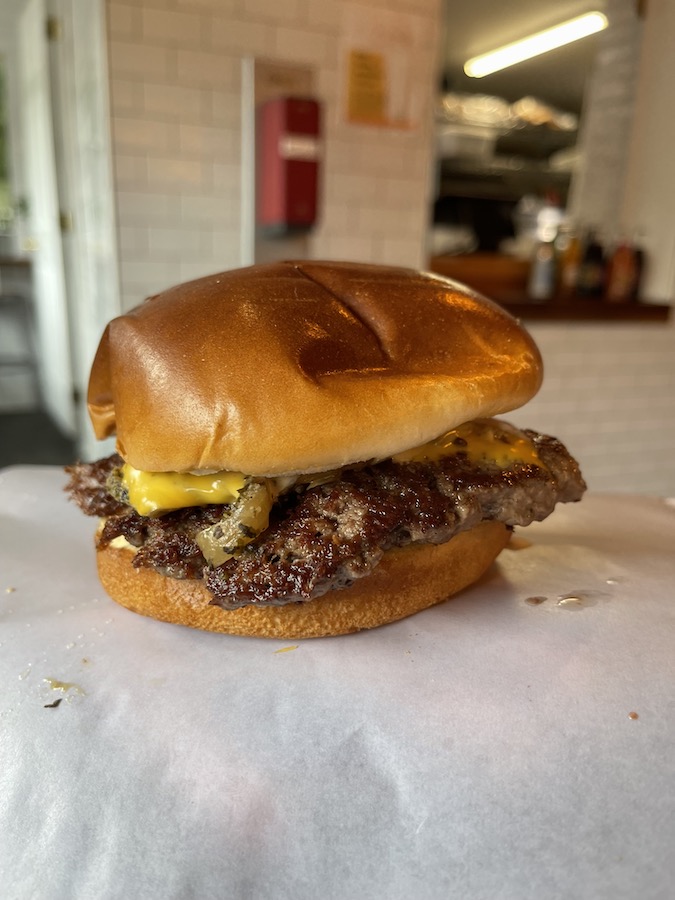 The Burgerly's Burgerly Cheeseburger in New Hope, Pennsylvania