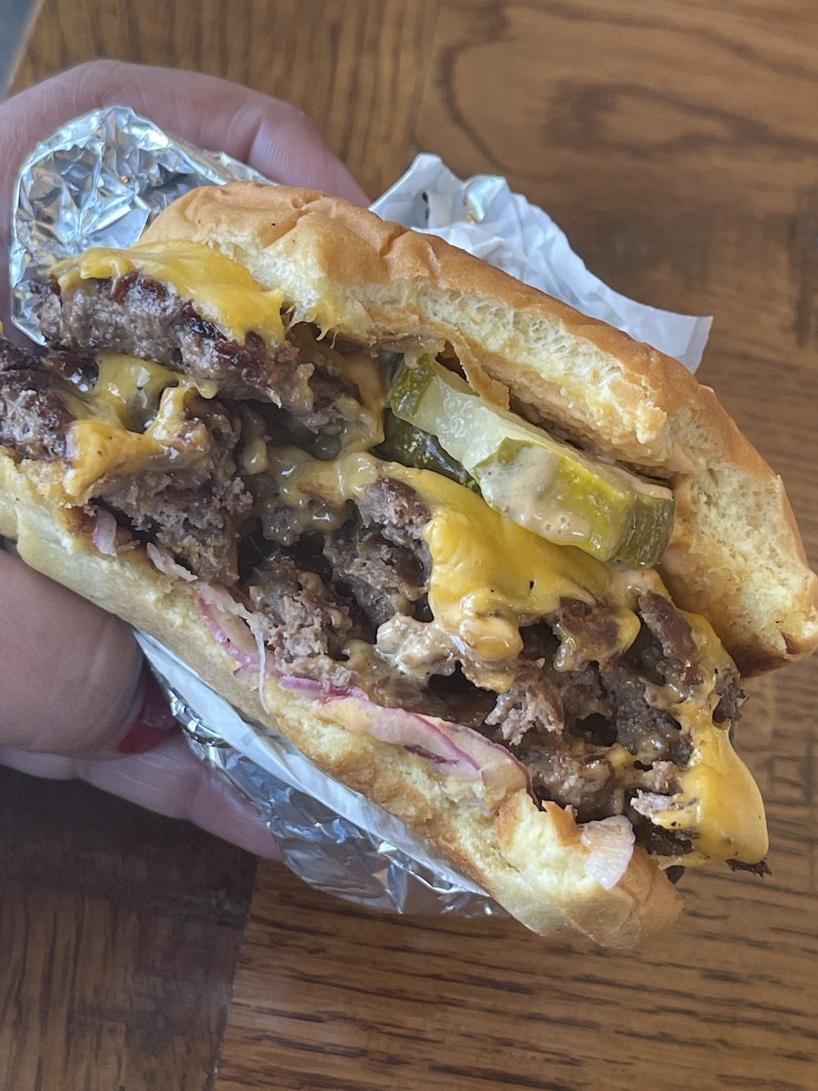 Double Smash Cheeseburger from Tropical Smokehouse in West Palm Beach, Florida