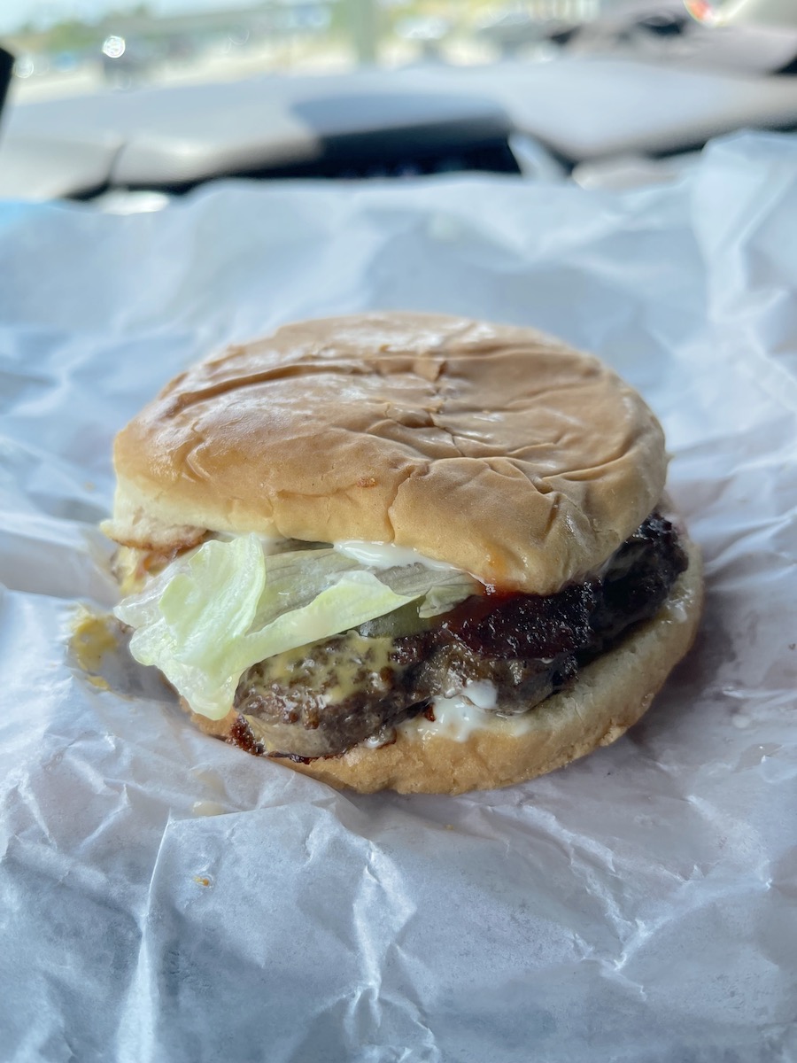 Cheeseburger from Wiener Works in Fayetteville, North Carolina